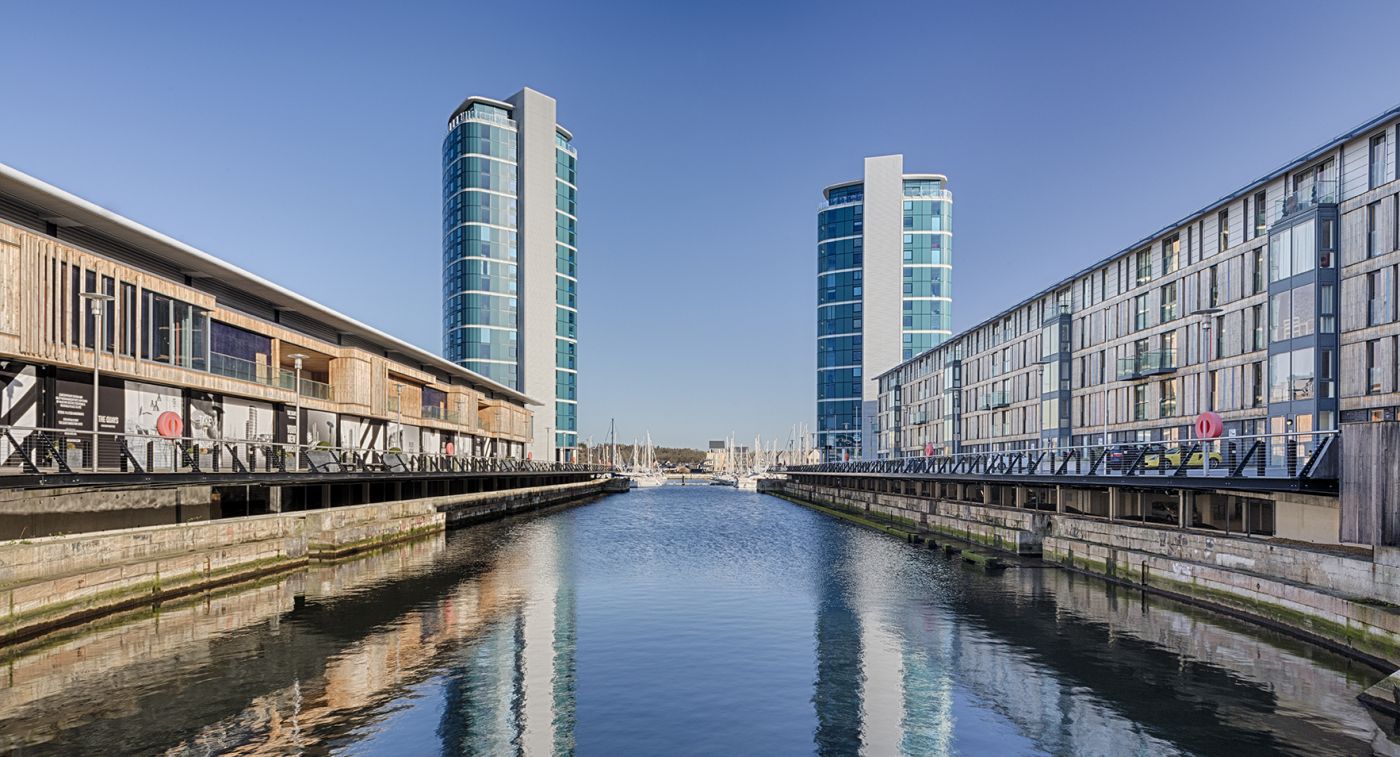 Photo of buildings in perspective